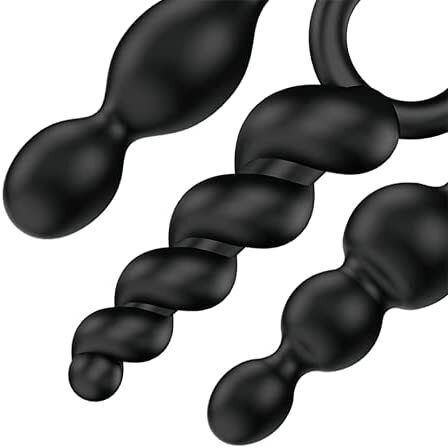 PlayBound UK adult toys & lingerie: satisfyer booty call set of 3 black anal plugs