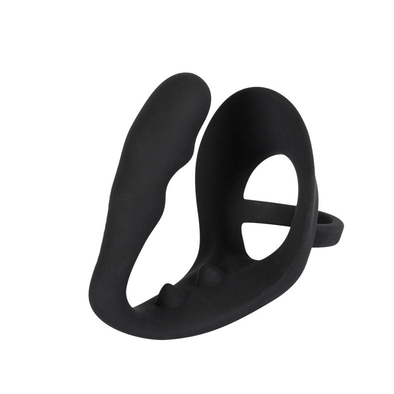 PlayBound UK adult toys & lingerie: black velvets cock ring and anal plug