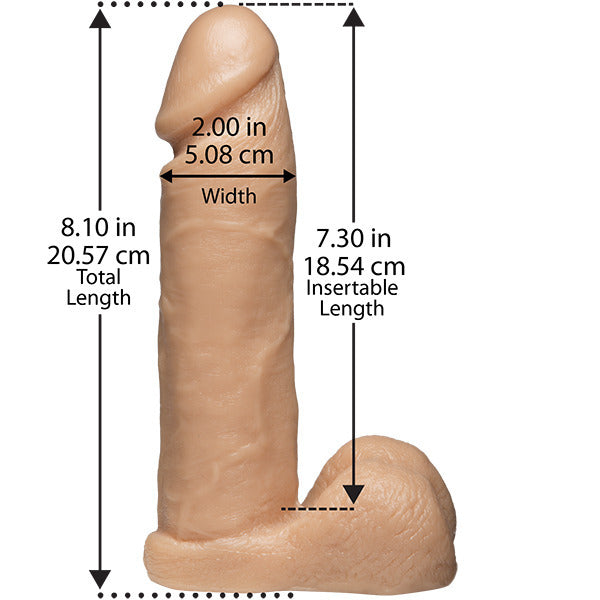 PlayBound UK adult toys & lingerie: vaculock 8 inch realistic cock with ultra harness