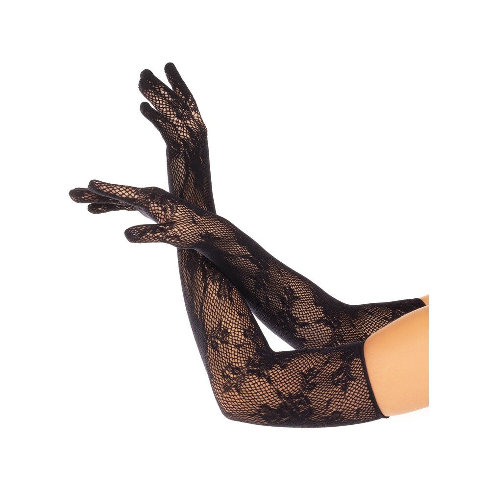 PlayBound UK adult toys & lingerie: leg avenue opera floral gloves black
