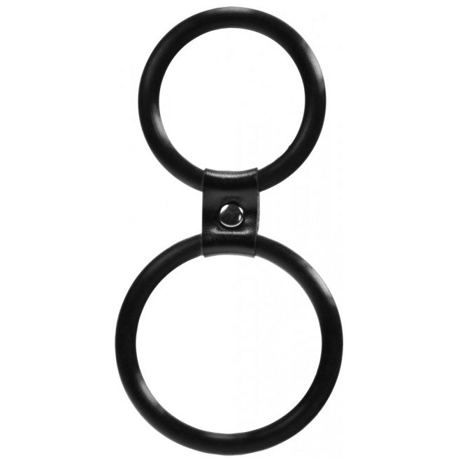 PlayBound UK adult toys & lingerie: dual rings shaft and balls ring