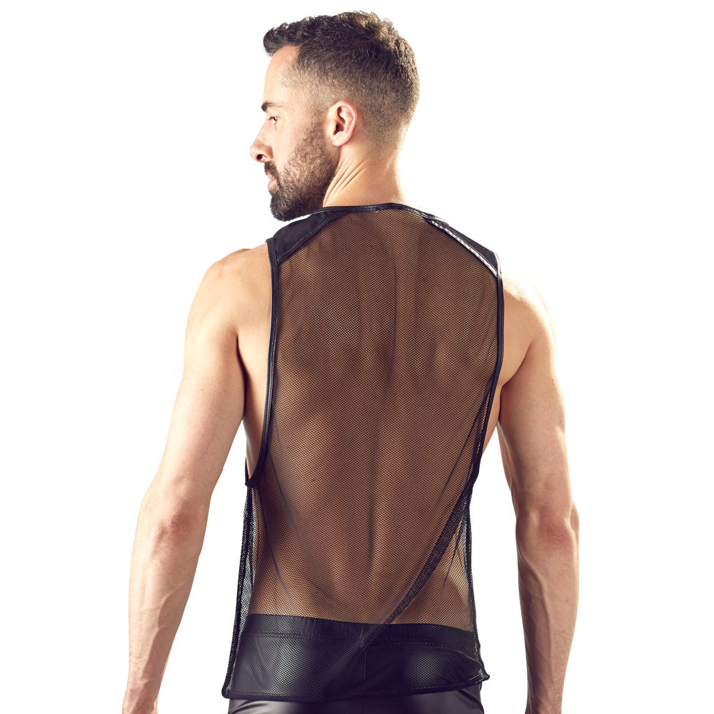 PlayBound UK adult toys & lingerie: svenjoyment mens black net shirt