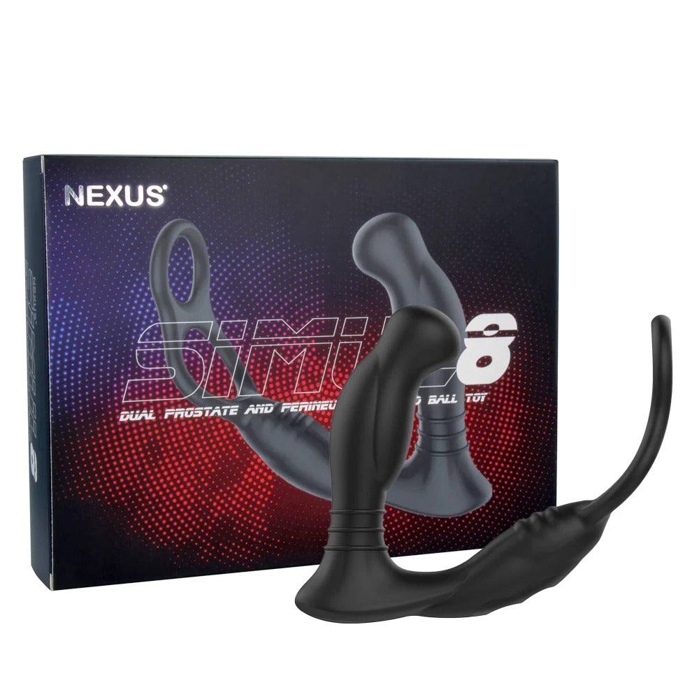 PlayBound UK adult toys & lingerie: nexus simul8 dual prostate and perineum cock and ball toy