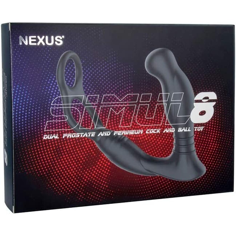 PlayBound UK adult toys & lingerie: nexus simul8 dual prostate and perineum cock and ball toy