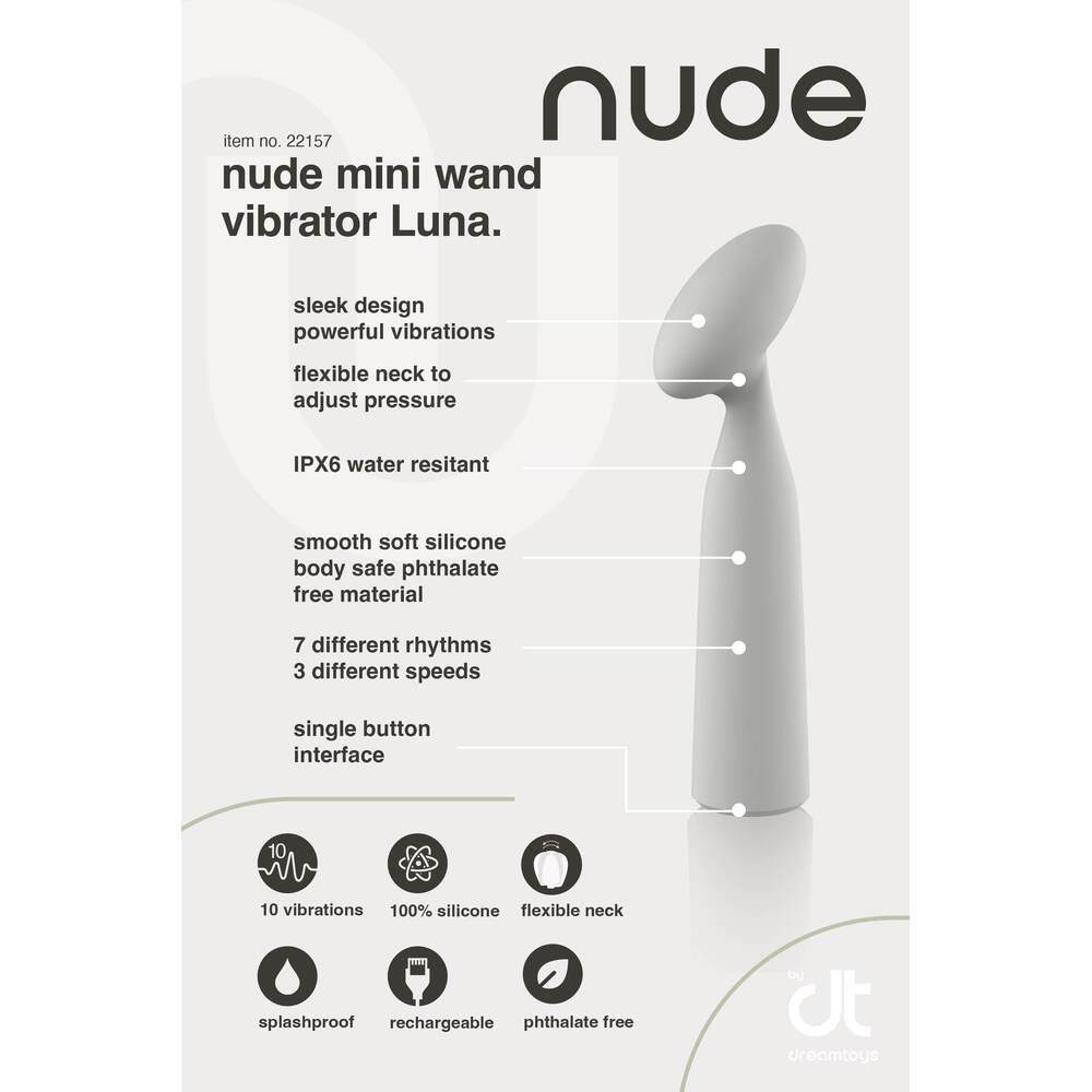 PlayBound UK adult toys & lingerie: nude luna mini wand vibrator
