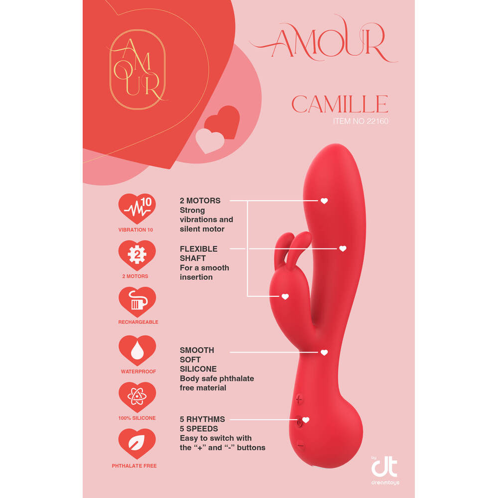 PlayBound UK adult toys & lingerie: amour rabbit vibe camille