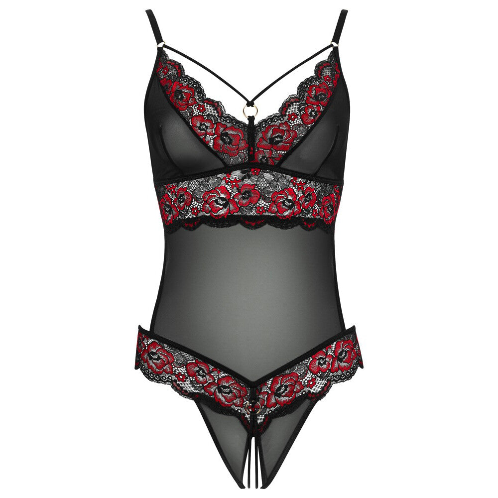 PlayBound UK adult toys & lingerie: cottelli crotchless body with lace