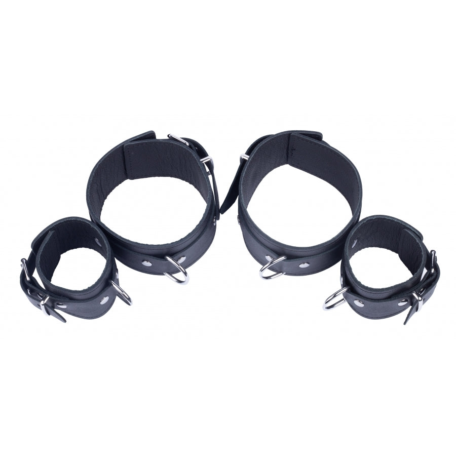 PlayBound UK adult toys & lingerie: the red arm to forearm leather shackles