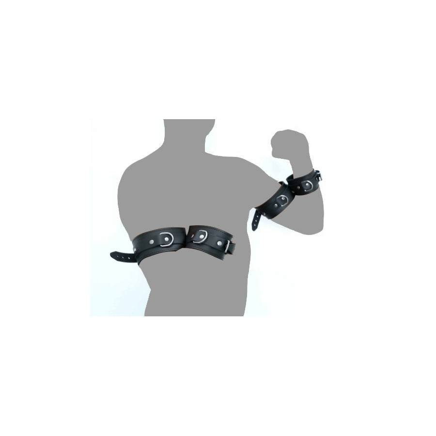 PlayBound UK adult toys & lingerie: the red arm to forearm leather shackles