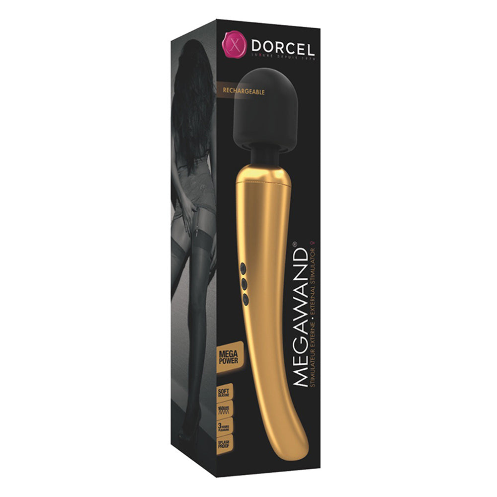 PlayBound UK adult toys & lingerie: dorcel rechargeable mega wand gold
