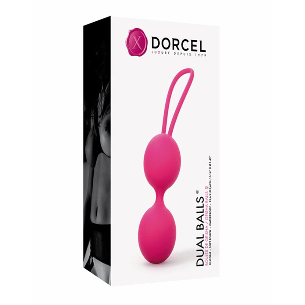 PlayBound UK adult toys & lingerie: dorcel soft touch geisha dual balls pink