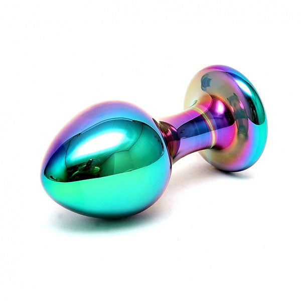 PlayBound UK adult toys & lingerie: sensual multi coloured glass melany anal dildo