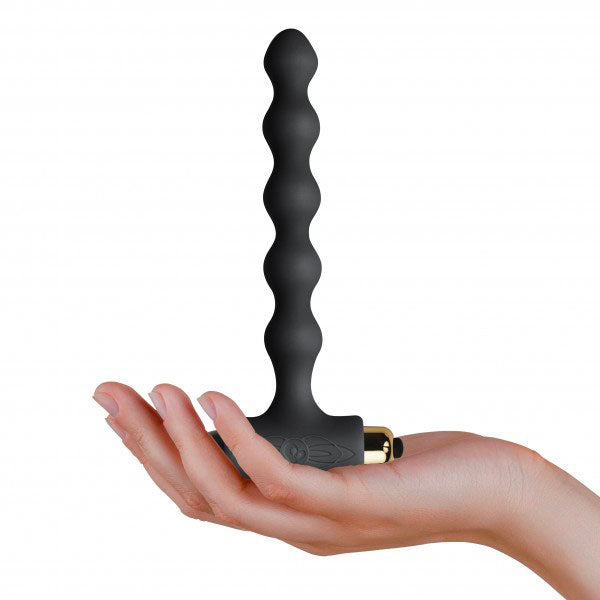 PlayBound UK adult toys & lingerie: rocks off pearls petite sensations black butt plug