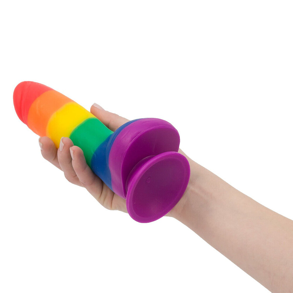 PlayBound UK adult toys & lingerie: addiction justin 8 inch rainbow dildo