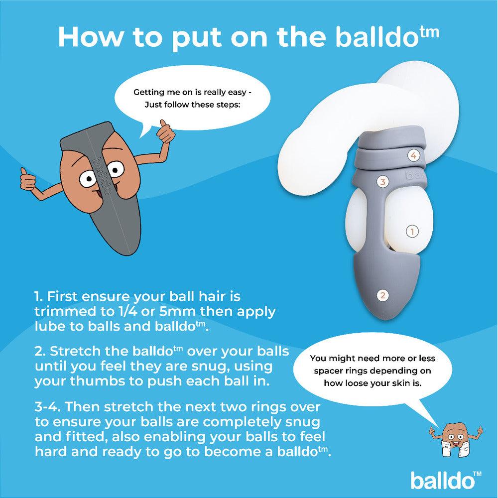 PlayBound UK adult toys & lingerie: balldo the worlds first ball dildo steel grey