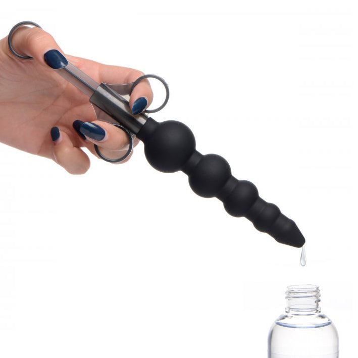 PlayBound UK adult toys & lingerie: master series silicone graduated beads lube launcher