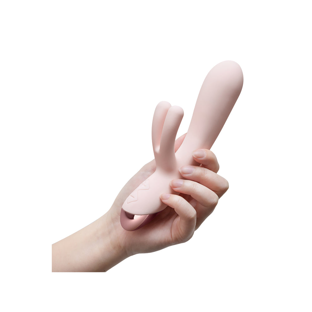 PlayBound UK adult toys & lingerie: blush elora pink triple stimulation vibe
