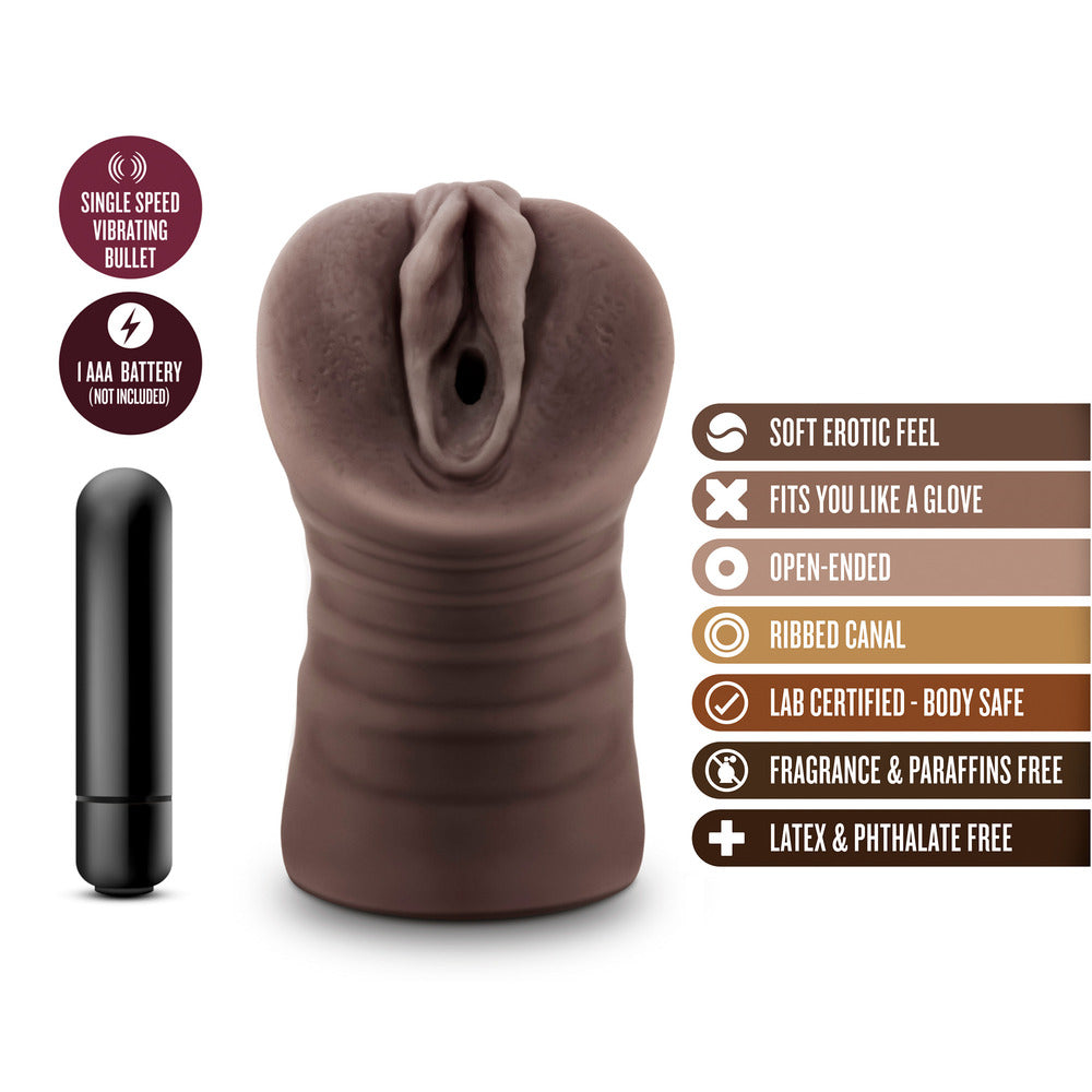 PlayBound UK adult toys & lingerie: hot chocolate brianna vagina vibrating masturbator