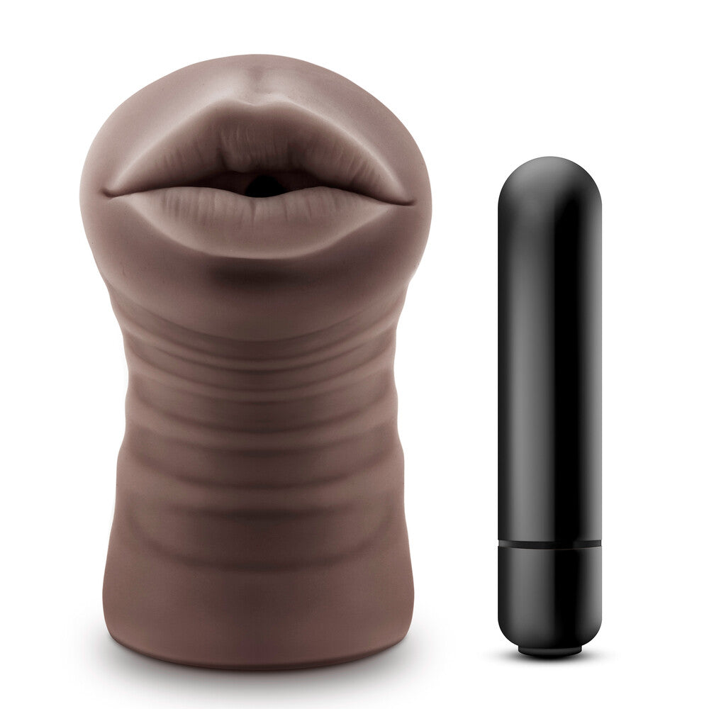 PlayBound UK adult toys & lingerie: hot chocolate heather mouth vibrating masturbator