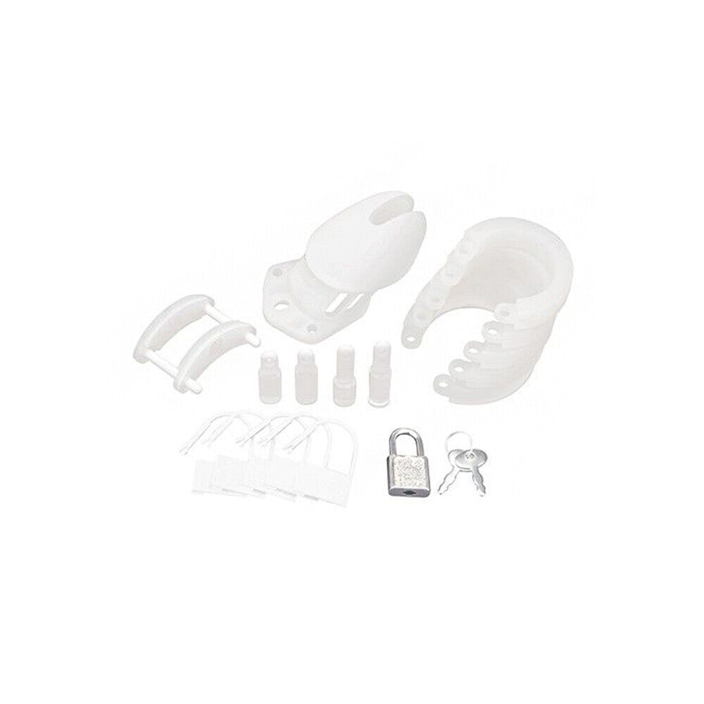 PlayBound UK adult toys & lingerie: blue line silicone chastity cage