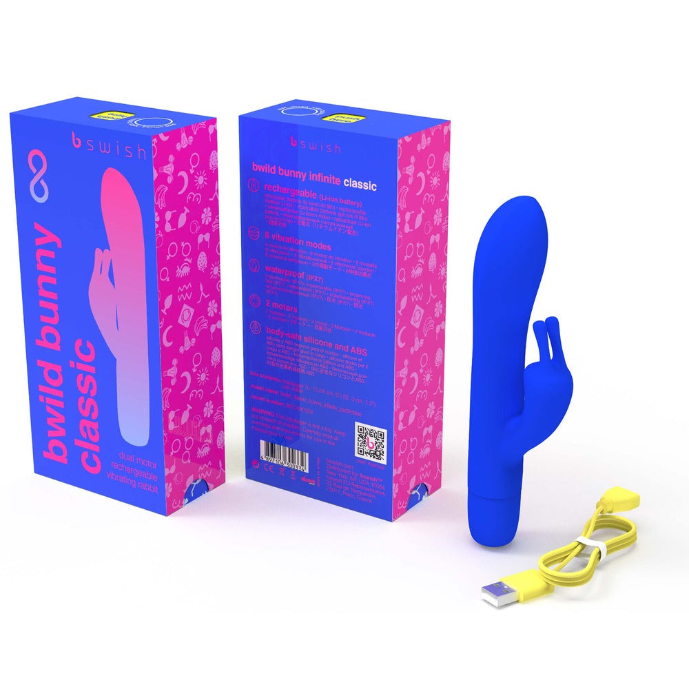 PlayBound UK adult toys & lingerie: bswish bwild classic bunny blue