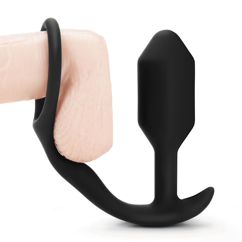 PlayBound UK adult toys & lingerie: bvibe snug and tug anal plug and cock ring