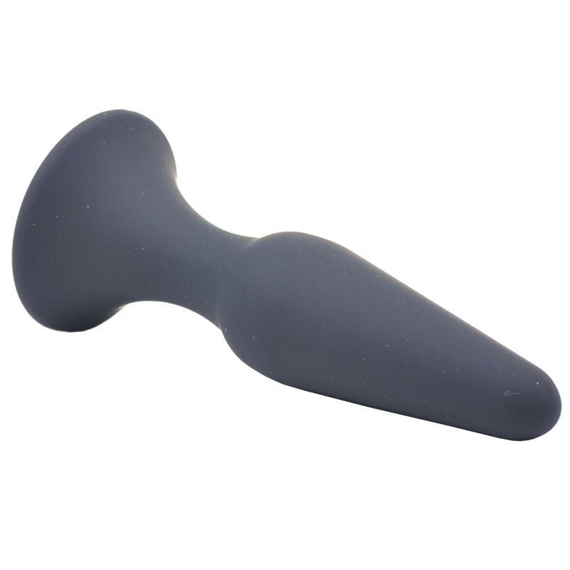 PlayBound UK adult toys & lingerie: medium classic black silicone butt plug