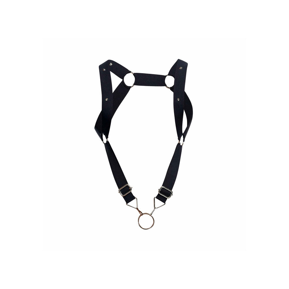 PlayBound UK adult toys & lingerie: male basics dngeon straight back harness with cockring