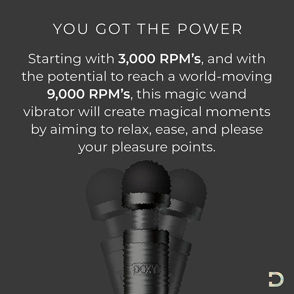 PlayBound UK adult toys & lingerie: doxy die cast 3 rechargeable wand matte black