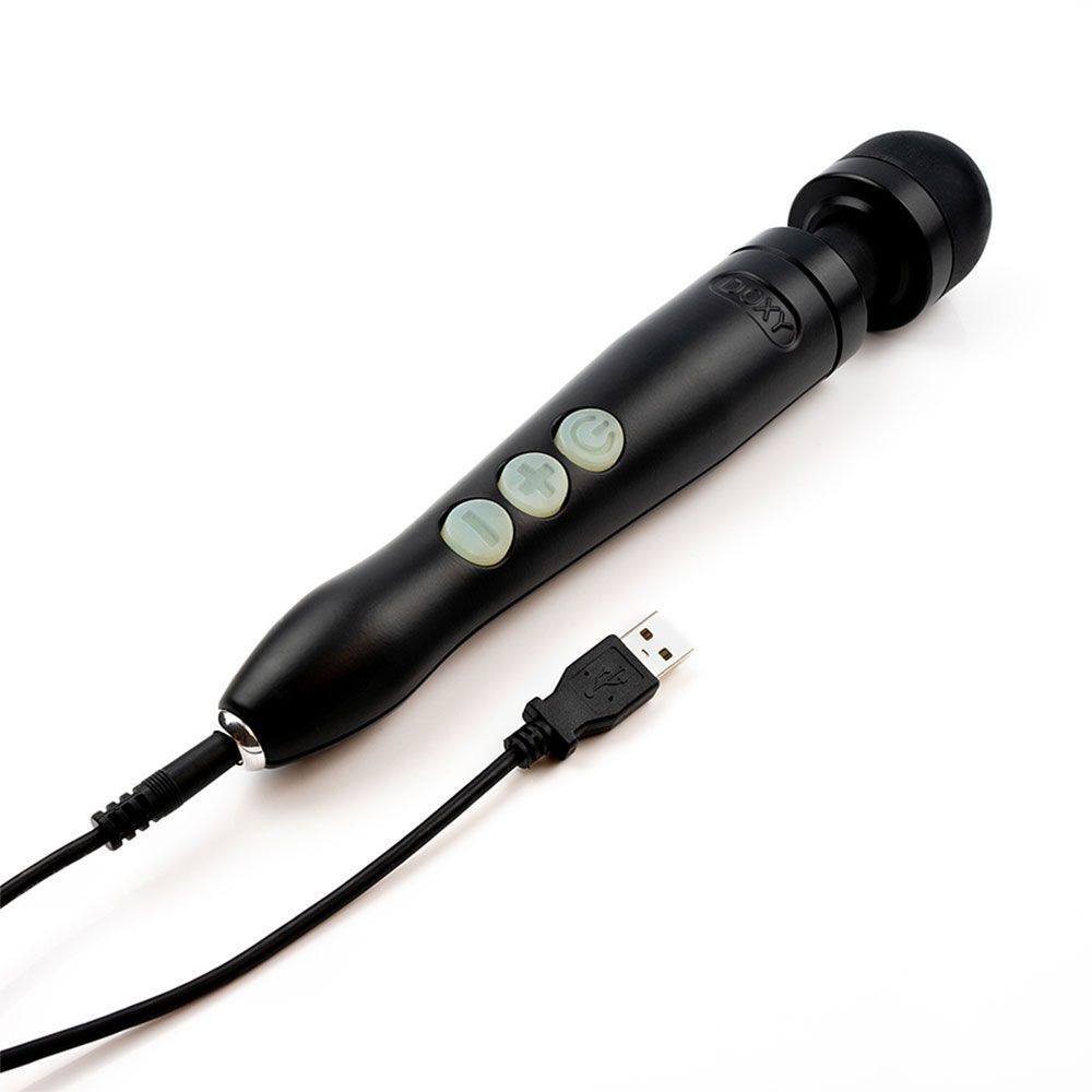 PlayBound UK adult toys & lingerie: doxy die cast 3 rechargeable wand matte black