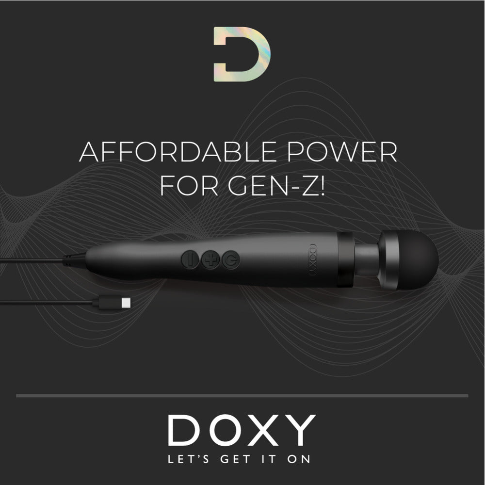 PlayBound UK adult toys & lingerie: doxy wand 3 black usb powered