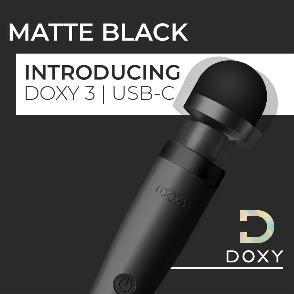 PlayBound UK adult toys & lingerie: doxy wand 3 black usb powered
