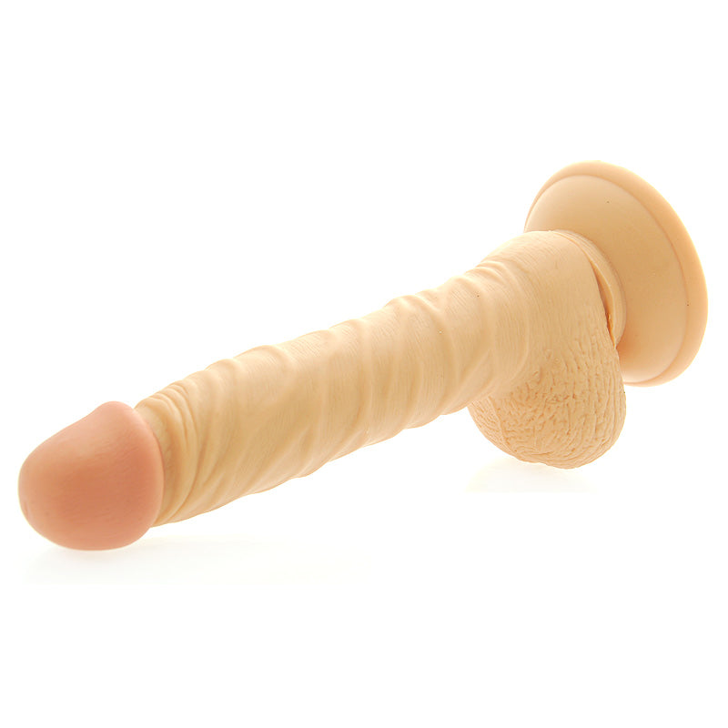 PlayBound UK adult toys & lingerie: 8 inch realistic dong with scrotum