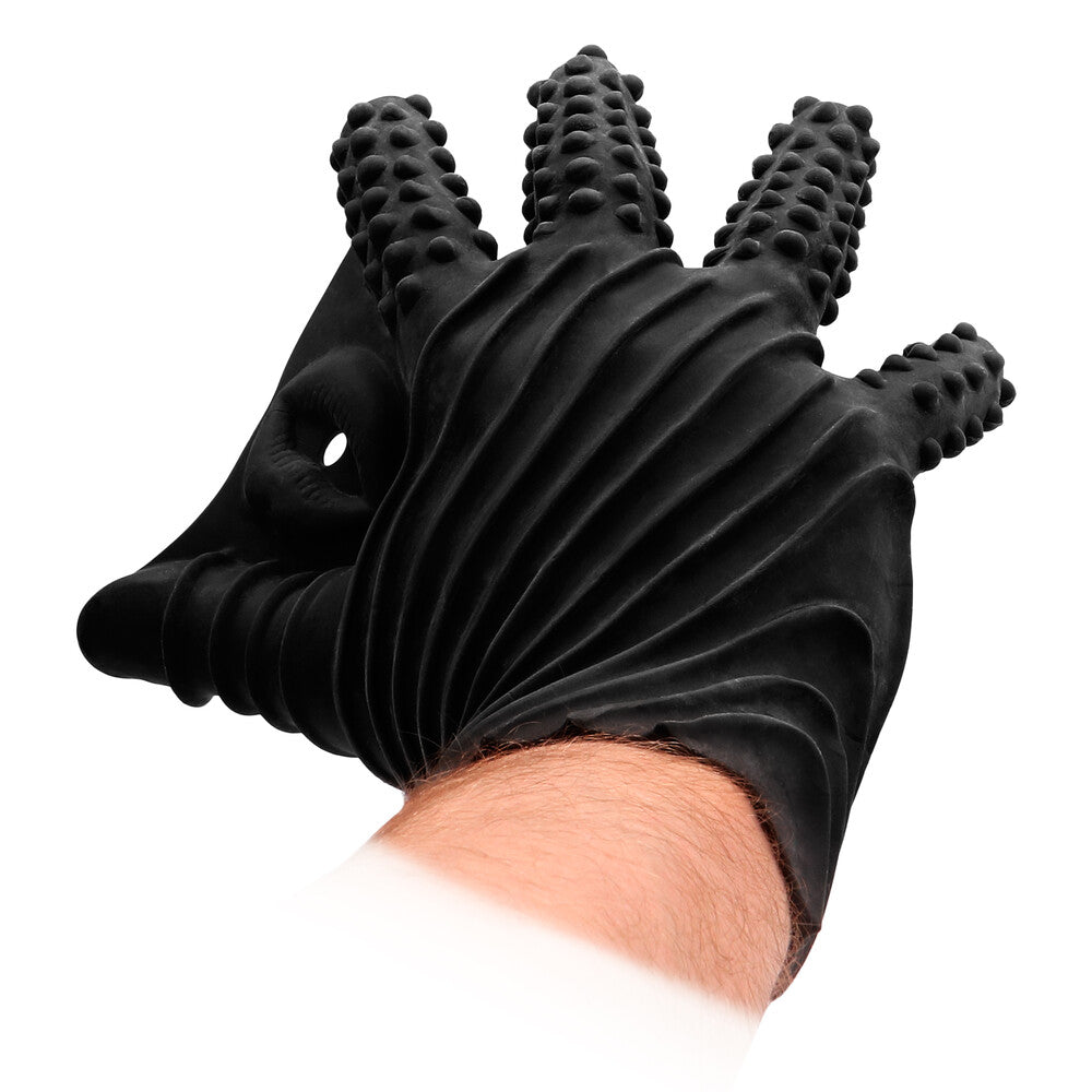 PlayBound UK adult toys & lingerie: fist it black textured masturbation glove