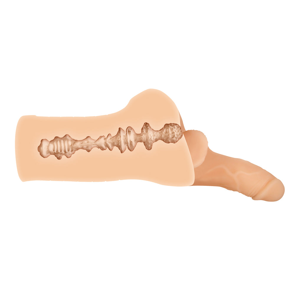 PlayBound UK adult toys & lingerie: gender x back door bash masturbator flesh pink
