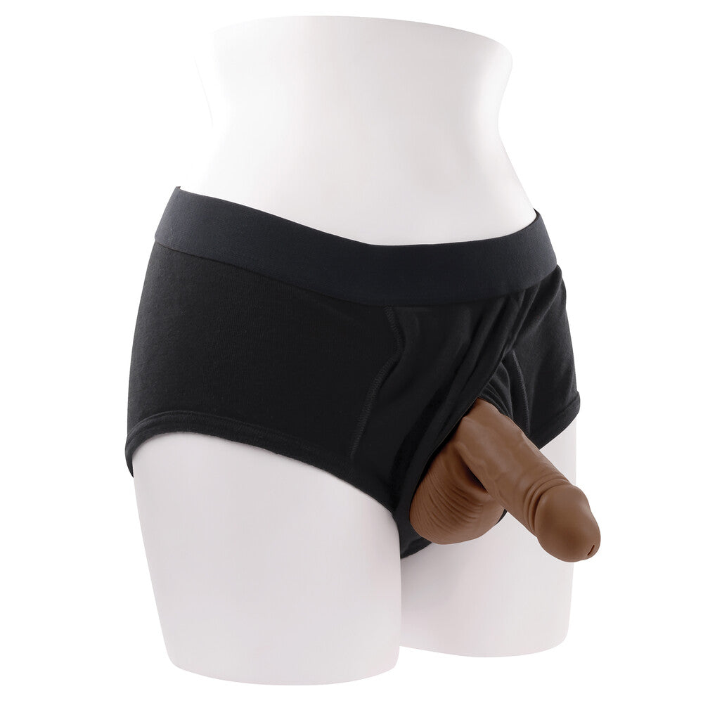 PlayBound UK adult toys & lingerie: gender x stand to pee silicone dark flesh