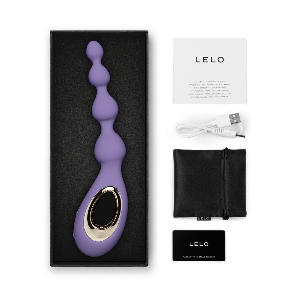 PlayBound UK adult toys & lingerie: lelo soraya anal beads massager violet dusk
