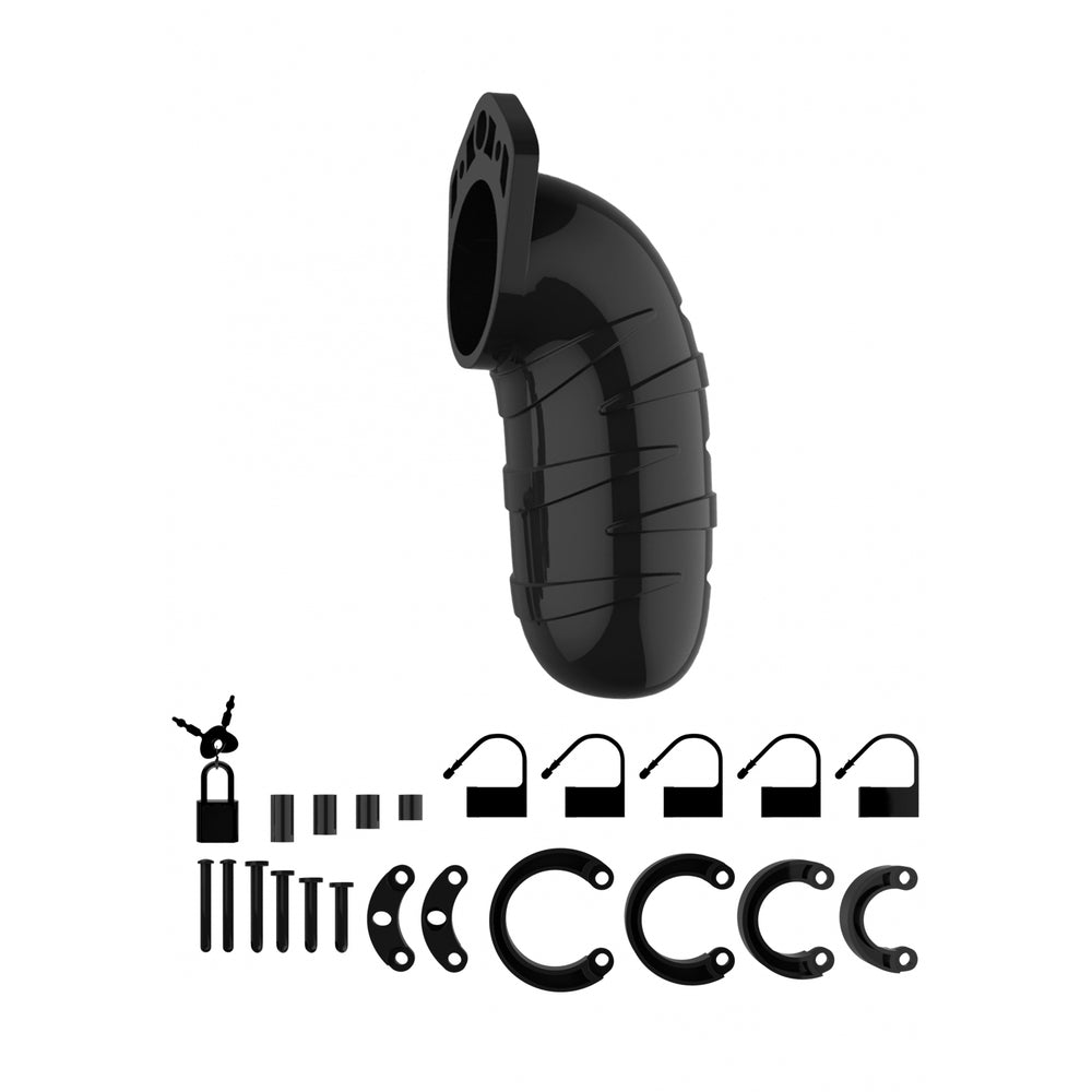 PlayBound UK adult toys & lingerie: man cage 05 male 5 5 inch black chastity cage