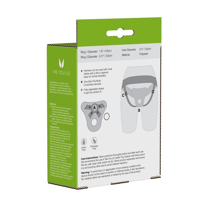 PlayBound UK adult toys & lingerie: me you us adjustable harness black