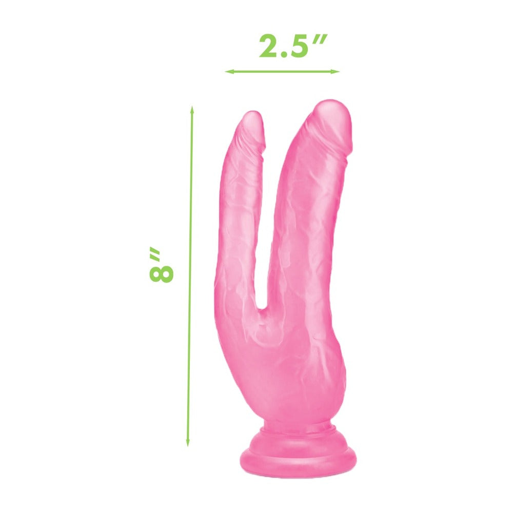 PlayBound UK adult toys & lingerie: me you us ultra cock double dildo 8 inch pink