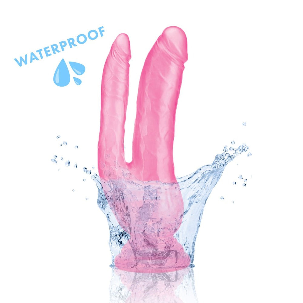 PlayBound UK adult toys & lingerie: me you us ultra cock double dildo 8 inch pink
