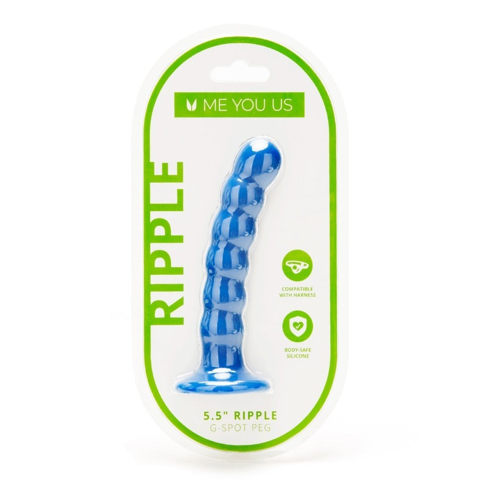 PlayBound UK adult toys & lingerie: me you us 5 5 inch ripple g spot peg dildo