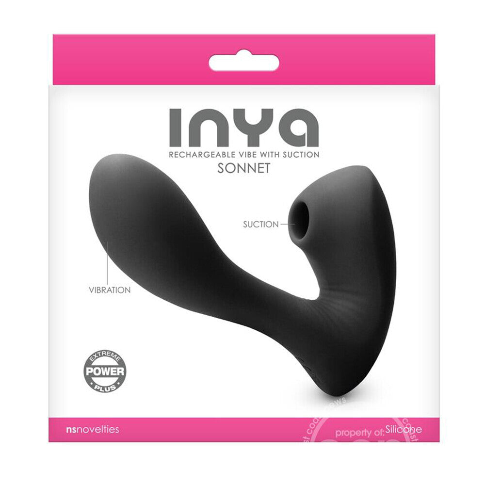 PlayBound UK adult toys & lingerie: inya sonnet rechargeable vibrator with clitoral stimulation