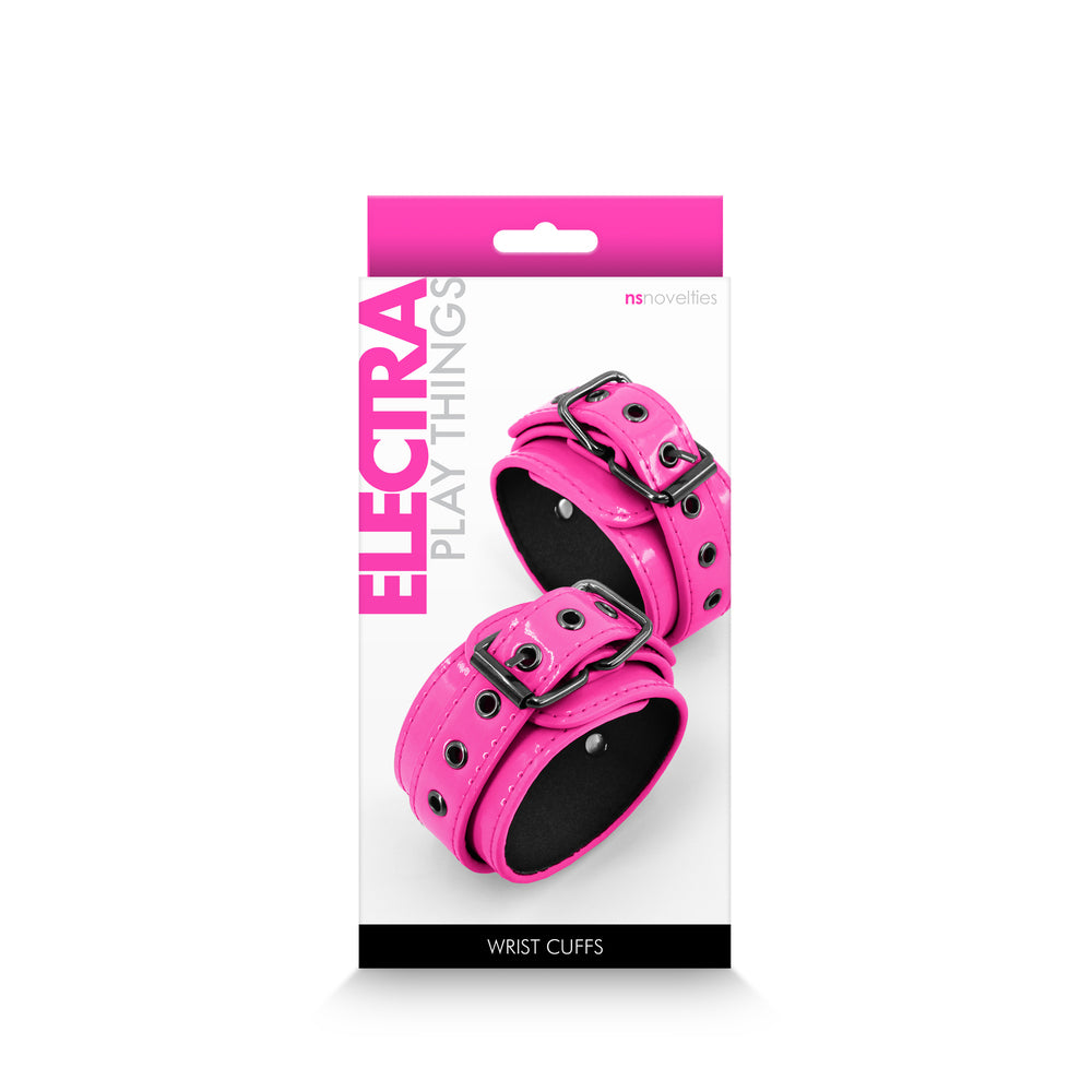 PlayBound UK adult toys & lingerie: electra wrist cuffs pink