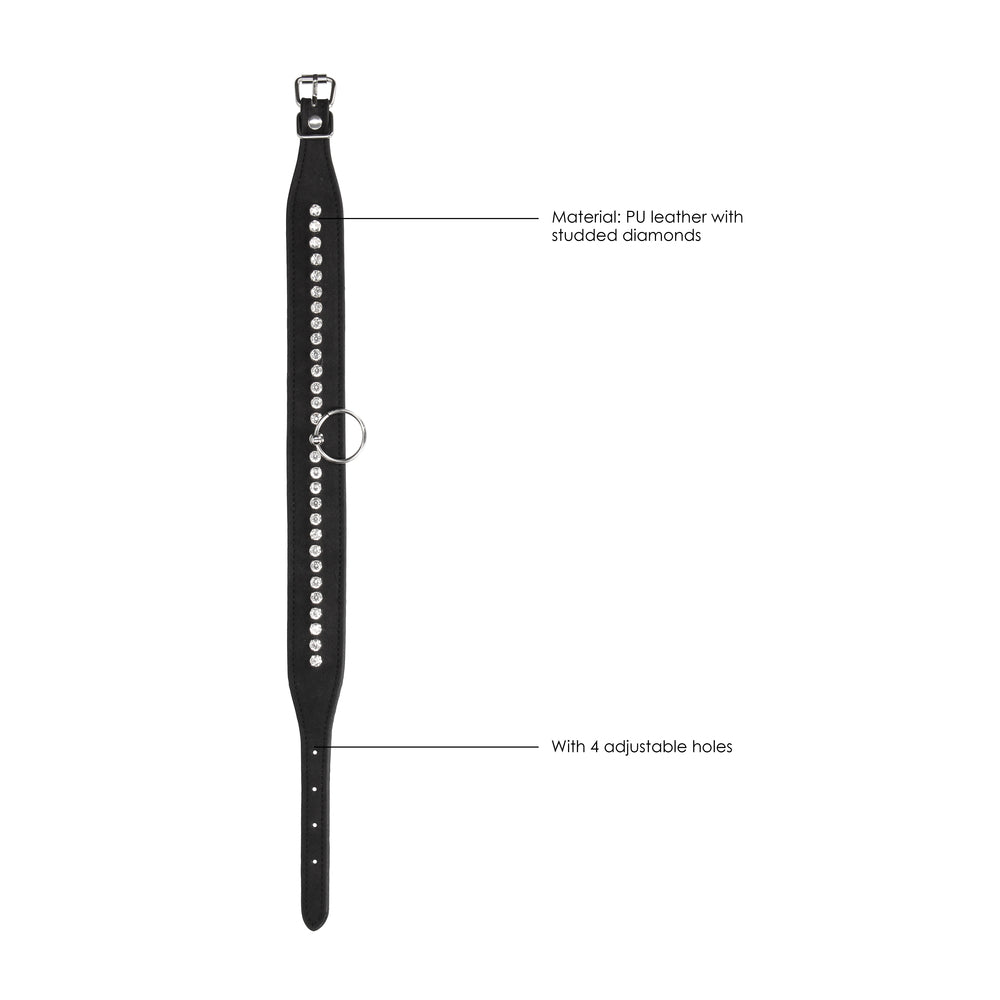 PlayBound UK adult toys & lingerie: ouch diamond studded collar with leash