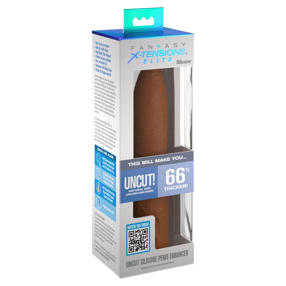 PlayBound UK adult toys & lingerie: xtensions elite 7 inch uncut penis enhancer