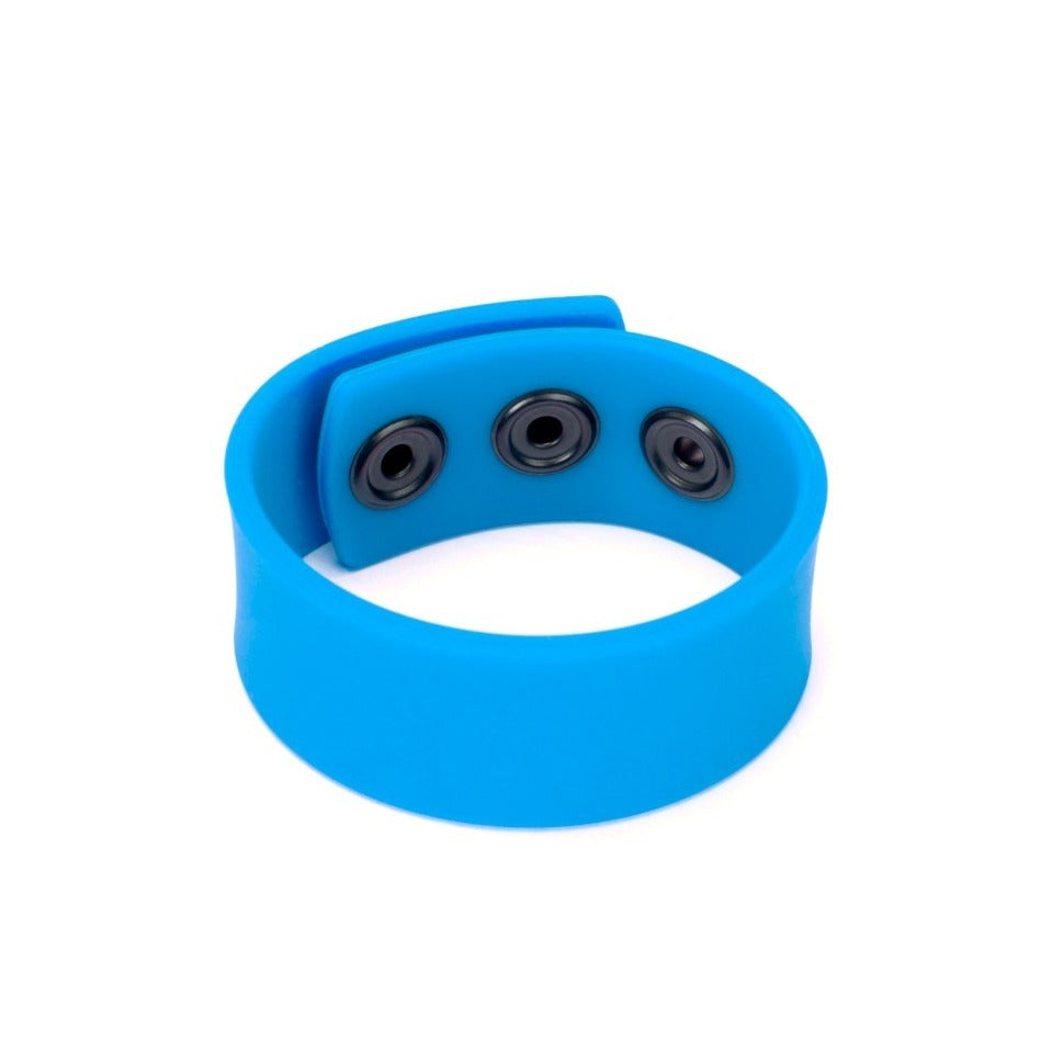 PlayBound UK adult toys & lingerie: prowler red silicone adjustable cock strap blue