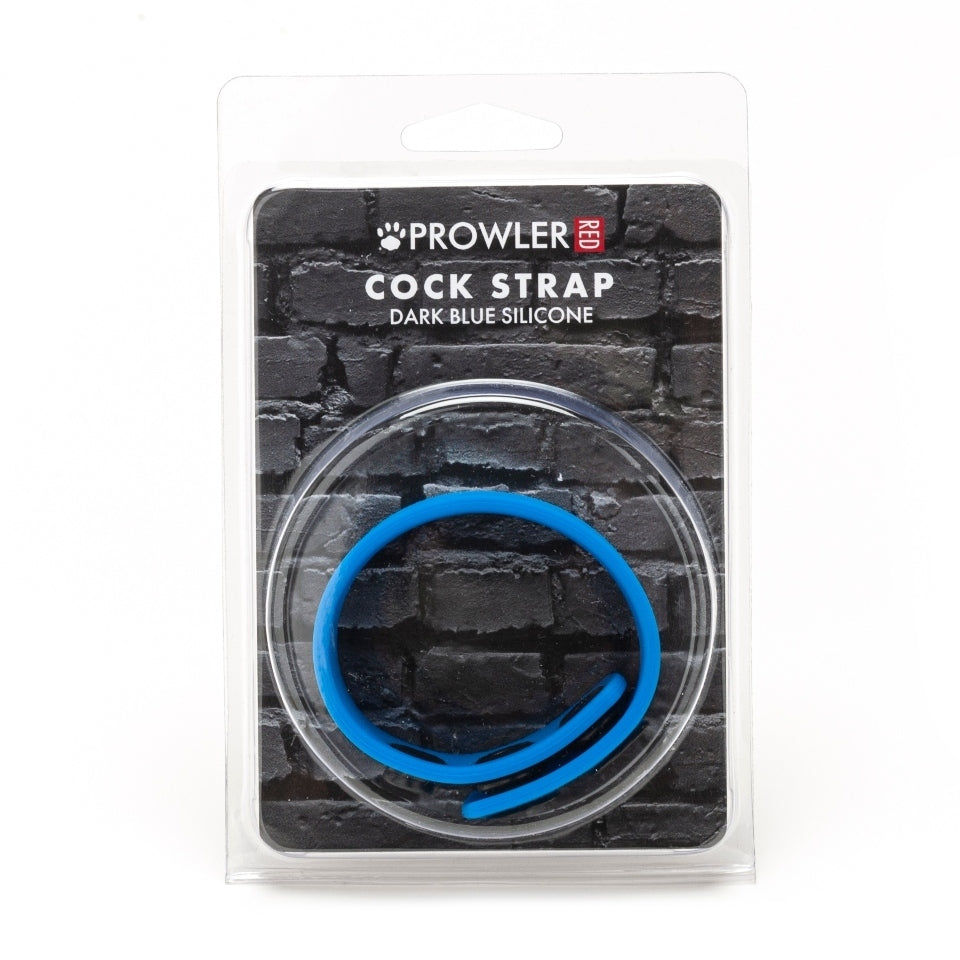 PlayBound UK adult toys & lingerie: prowler red silicone adjustable cock strap blue