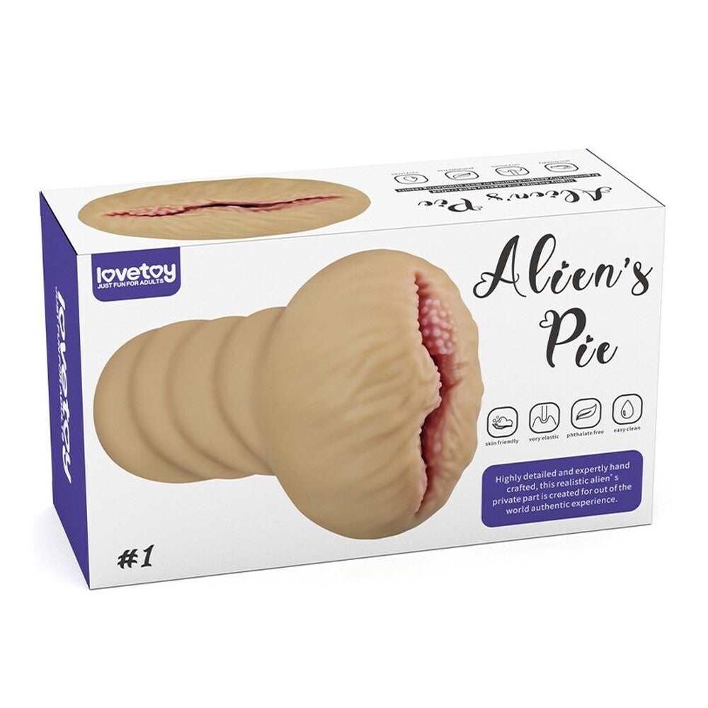 PlayBound UK adult toys & lingerie: lovetoy aliens pie number 1 masturbator flesh pink