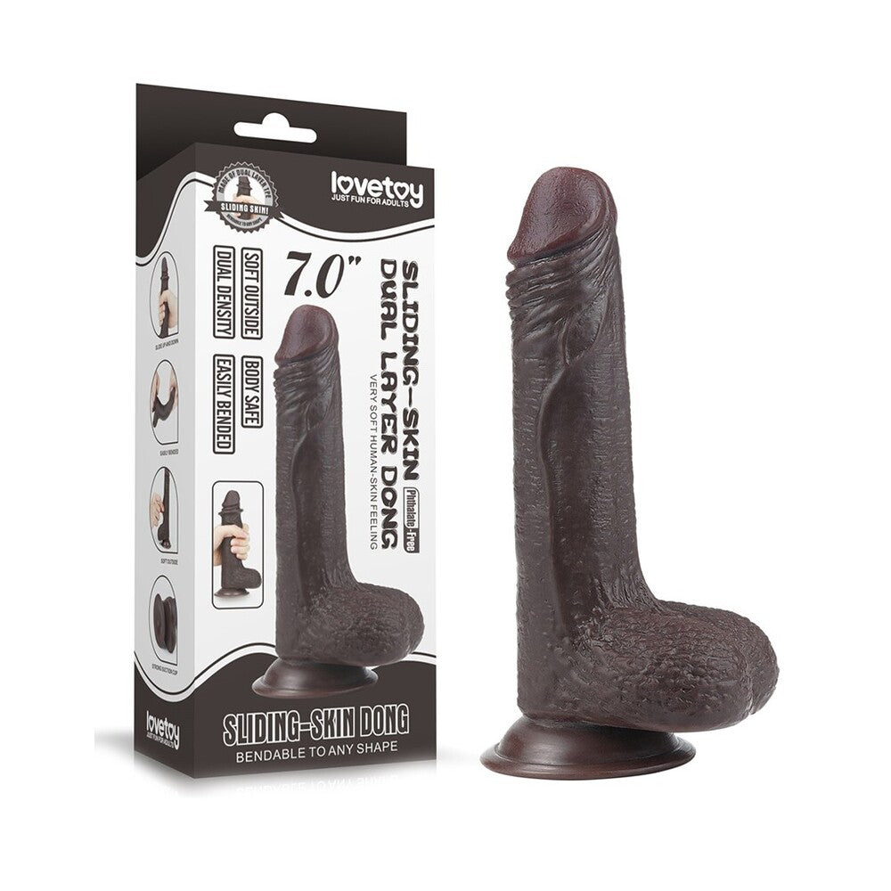 PlayBound UK adult toys & lingerie: lovetoy sliding skin 7 inch dong